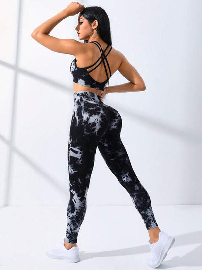 Tie Dye Criss Cross Active Set