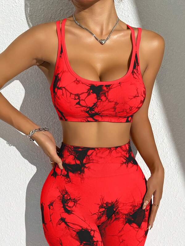 Tie Dye Criss Cross Active Set