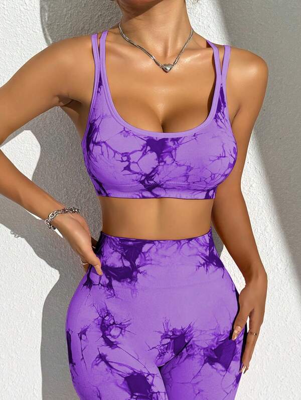 Tie Dye Criss Cross Active Set