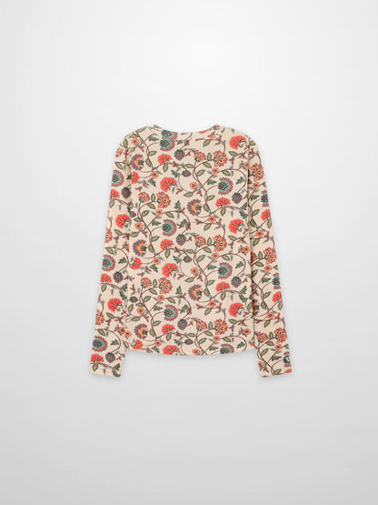 Basic Printed T-shirt-Paisley Floral-3