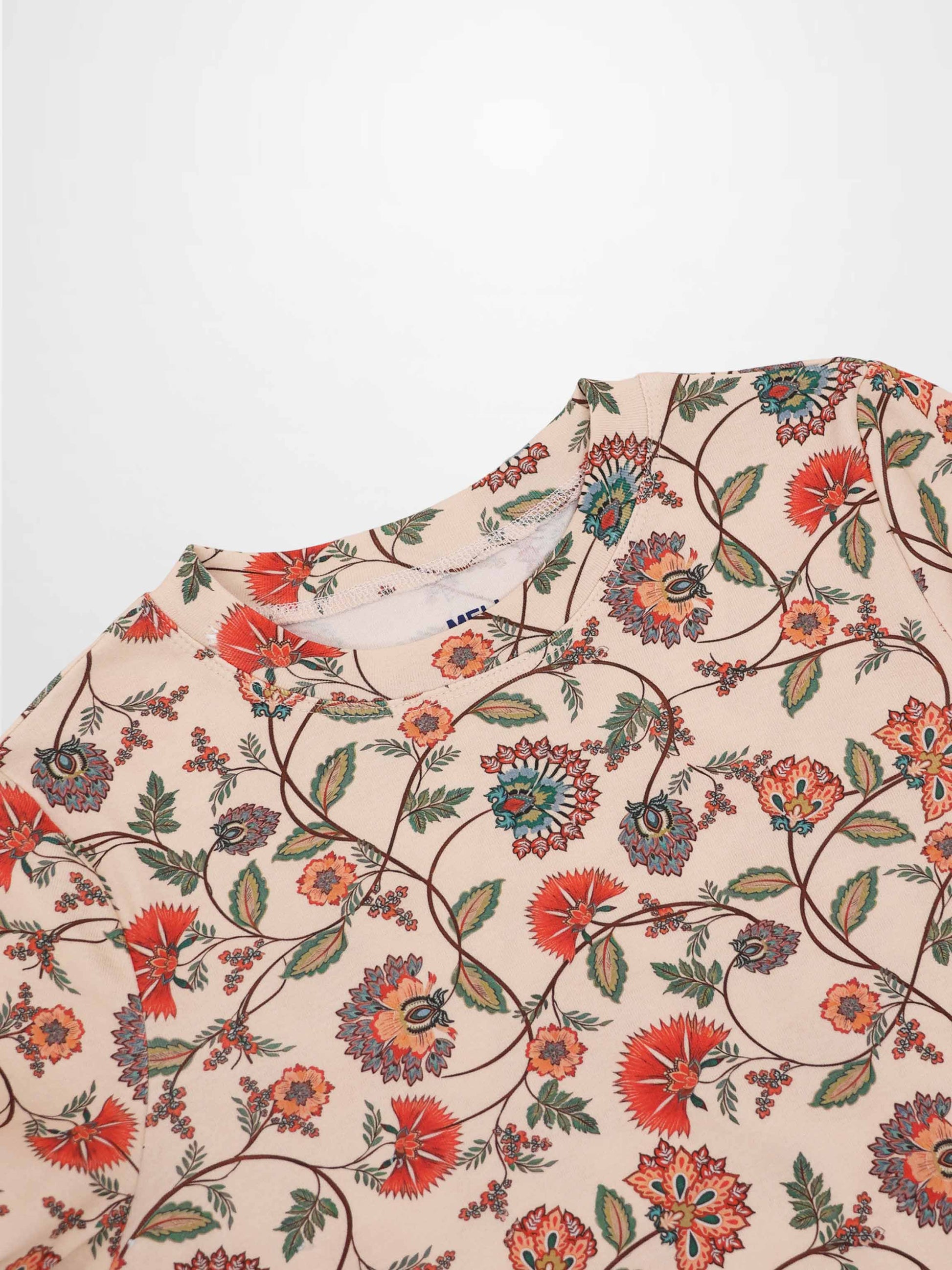 Basic Printed T-shirt-Paisley Floral-4