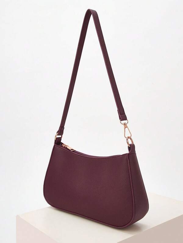 Underarm Single Strap Baguette Bag
