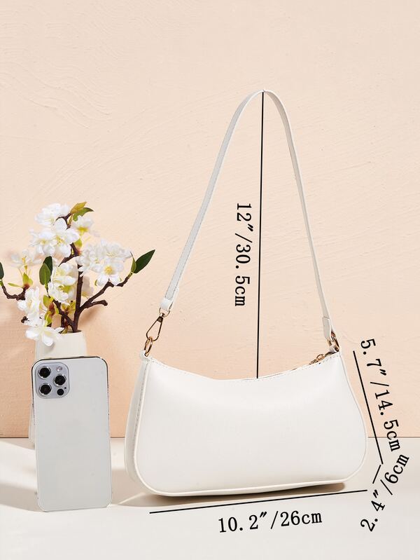 Underarm Single Strap Baguette Bag